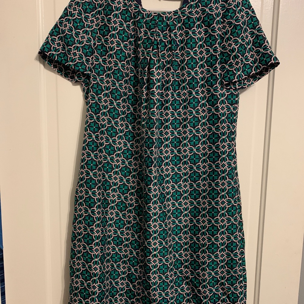 J.Crew Swoop dress in latticework medallion size 2